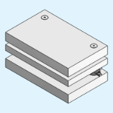 ISO Basi per stampi in acciaio - 3 piastre - 2 colone