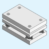 ISO Basi per stampi in acciaio - 3 piastre - 4 colonne